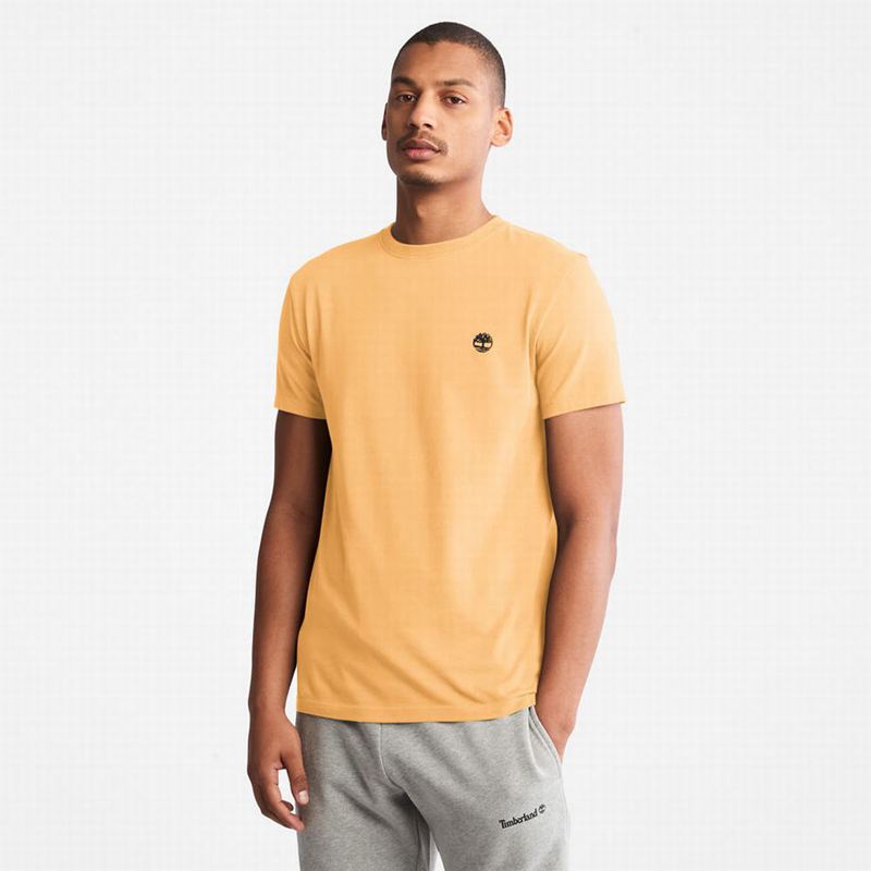 Yellow Timberland Boot-Logo T-Shirts | 30347258