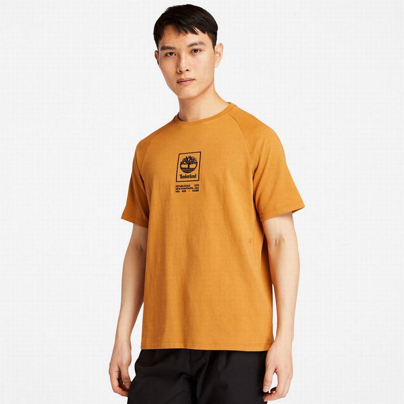 Yellow Timberland Earthkeepers by Raeburn Archive Globe T-Shirts | 65269434