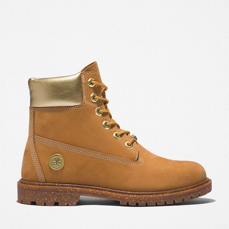 Yellow Timberland Heritage 6 Inch Boots | 23329021