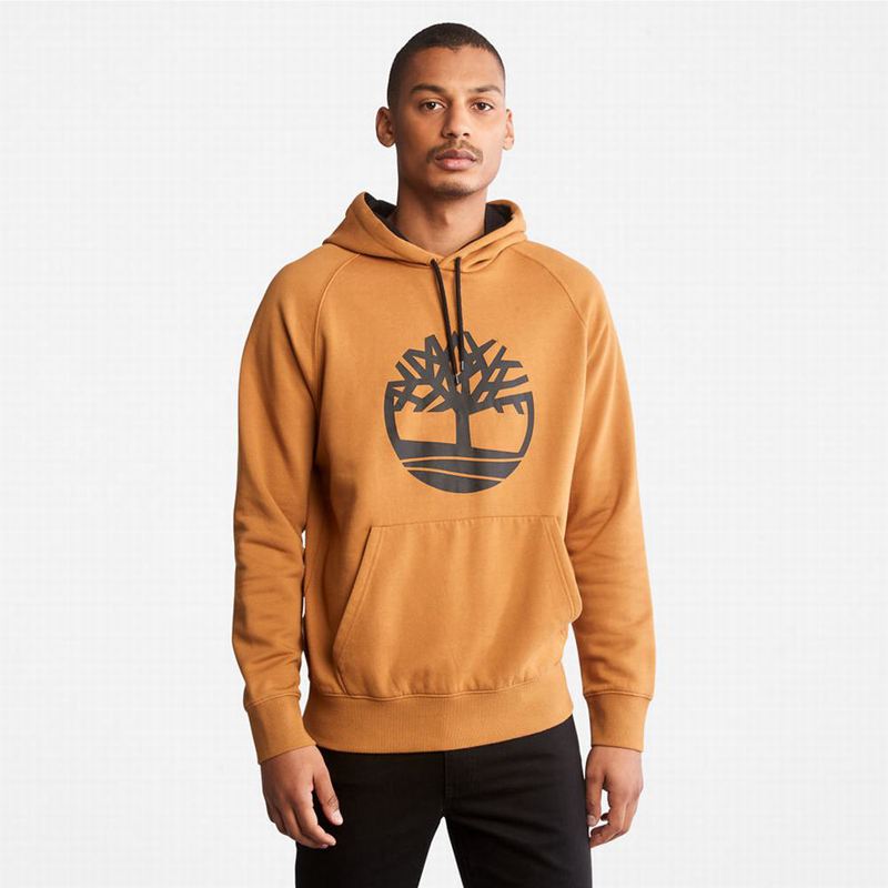 Yellow Timberland Heritage Logo Hoodie | 30645094