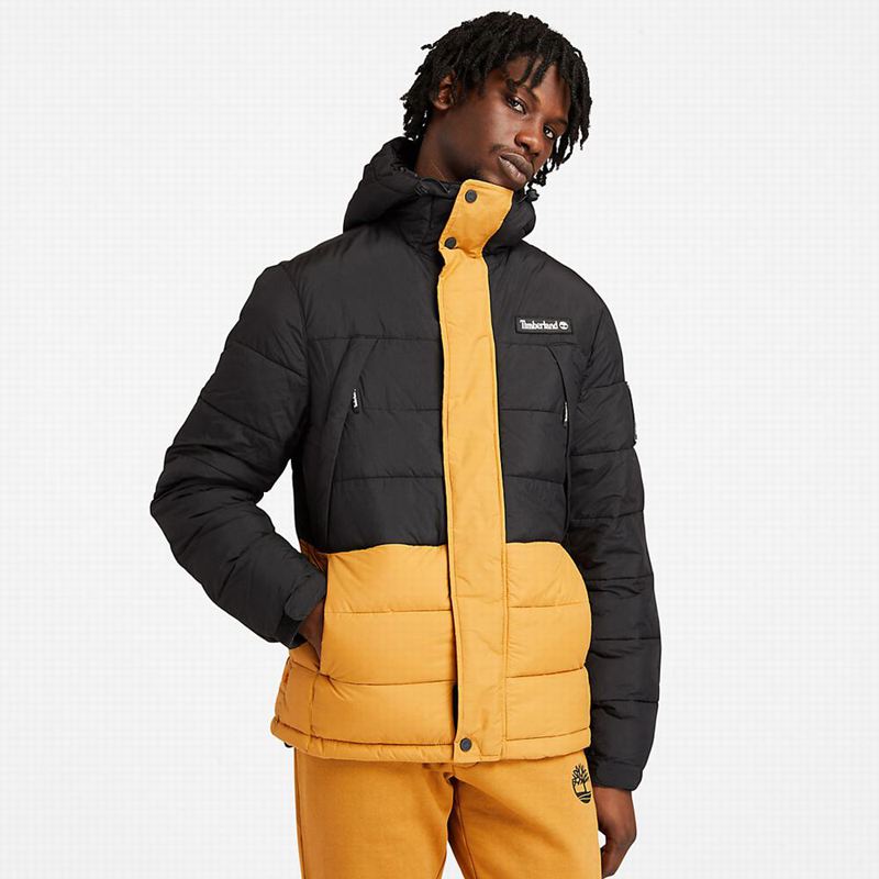 Yellow Timberland Light Insulated Puffer Jackets | 12603263