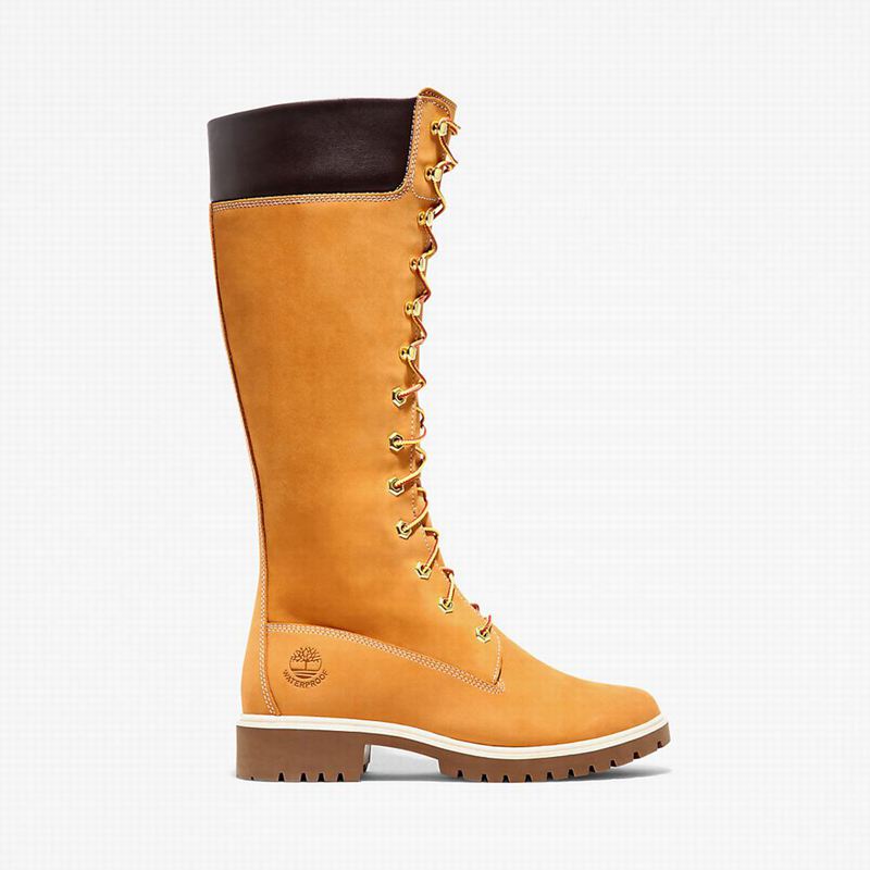 Yellow Timberland Premium14 Inch High Boots | 76727983