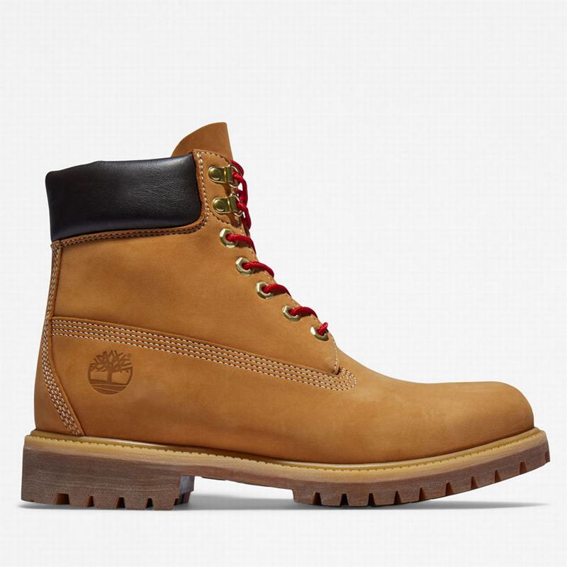 Yellow Timberland Premium 6 Inch Lux Leather Boots | 13812275