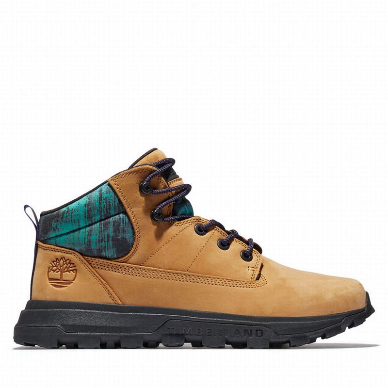 Yellow Timberland Treeline Mid Hiking Boots | 29584169