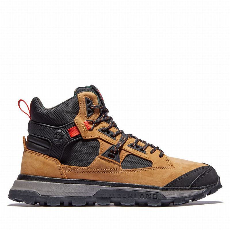 Yellow Timberland Treeline STR Mid Hiking Boots | 99526337